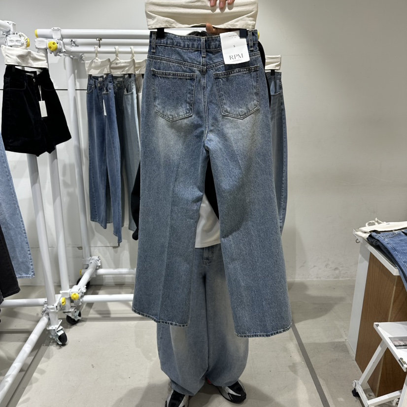 RPM/OVMUTE韓國代購女士新款熱賣職業26春夏人氣休閑牛仔褲RPM/OVMUTE牛仔褲