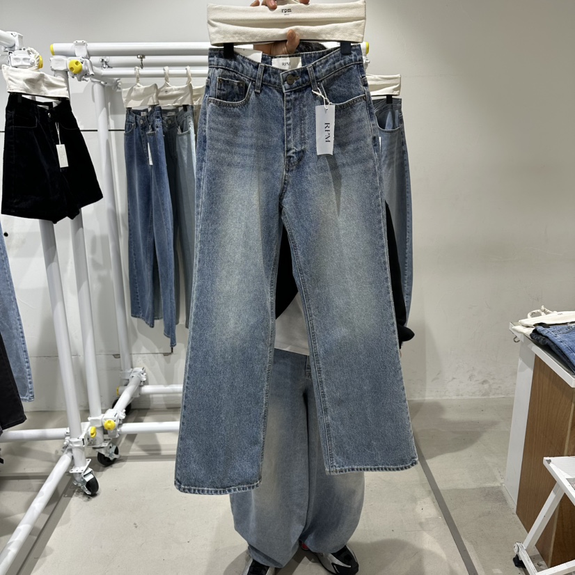 RPM/OVMUTE韓國代購女士新款熱賣職業26春夏人氣休閑牛仔褲RPM/OVMUTE牛仔褲圖色1