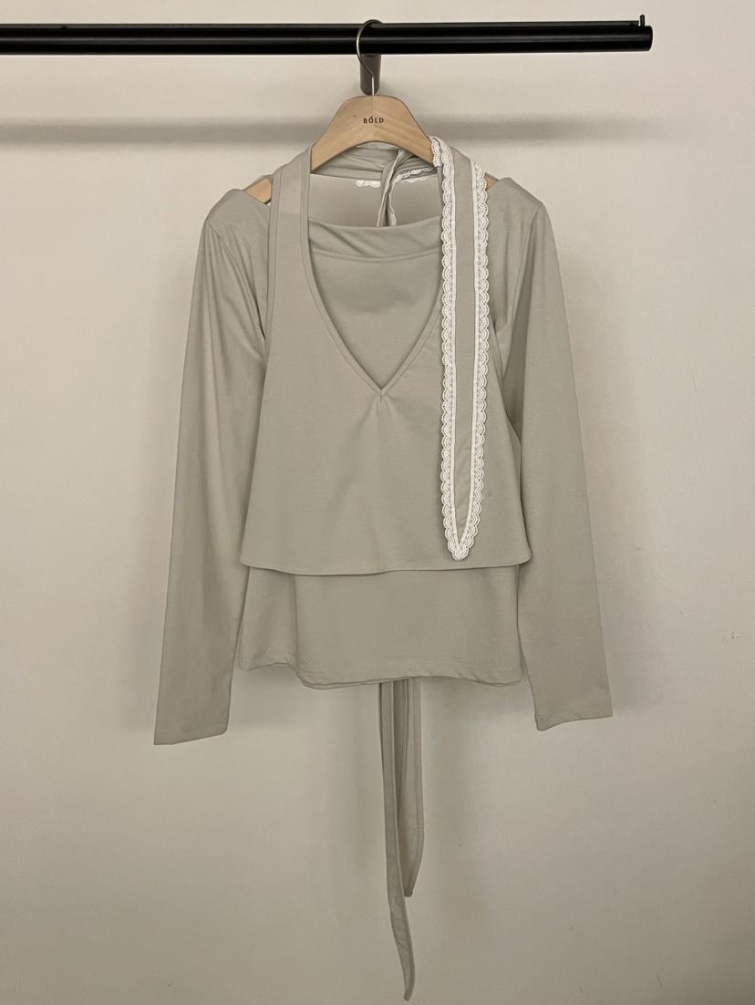 BOLD-A韓國東大門直郵女士新款推薦26春夏熱賣休閑套裝蕾絲RE BOLD套裝圖色1