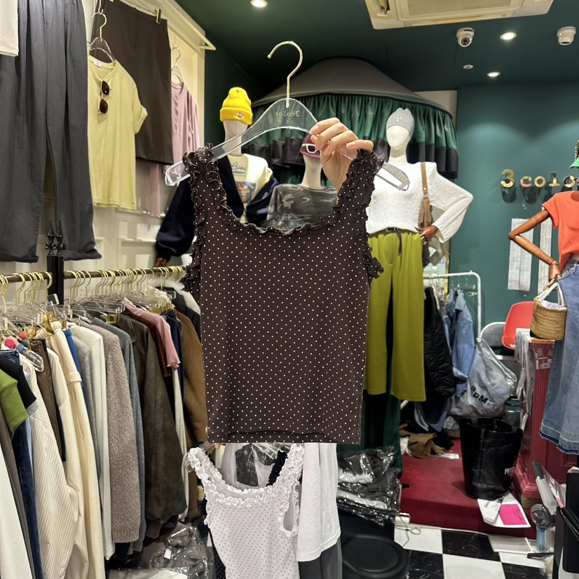 3COLOR韓國東大門直郵女裝新款人氣吊帶背心不含內搭Three color吊帶/背心圖色2