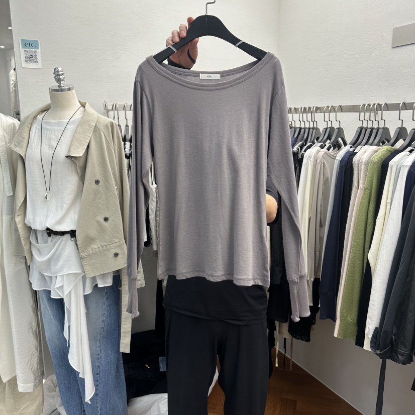 MOANA/ETC韓國直郵女士新品推薦職業熱賣時尚人氣長袖T恤MOANA/ETC長袖T恤圖色4