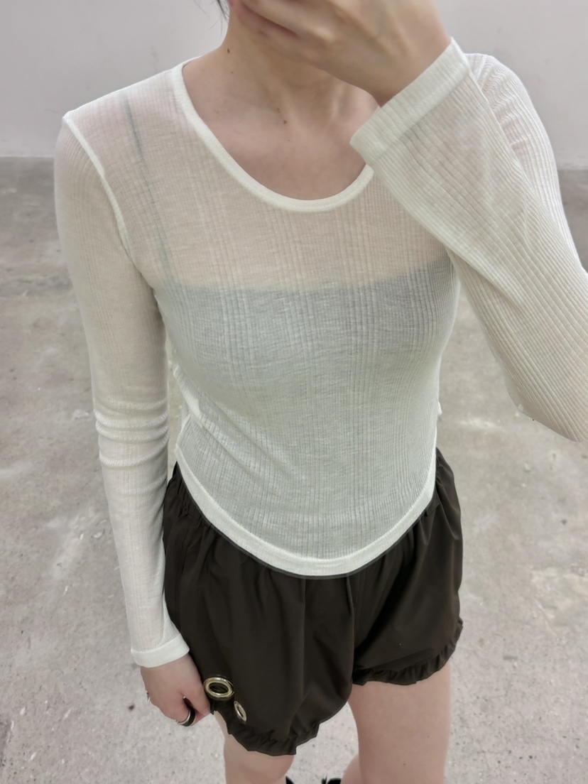 STICK WITH韓國東大門代購女士新品人氣推薦長袖T恤莫代爾STICK WITH長袖T恤