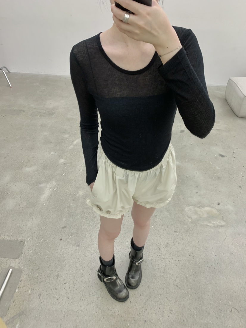 STICK WITH韓國東大門代購女士新品人氣推薦長袖T恤莫代爾STICK WITH長袖T恤