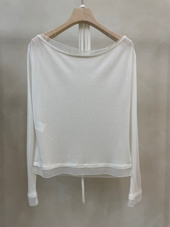 KONI/LAKE-A韓國代購女裝新品熱賣推薦休閑長袖T恤含脖帶KONI/LAKE-A長袖T恤