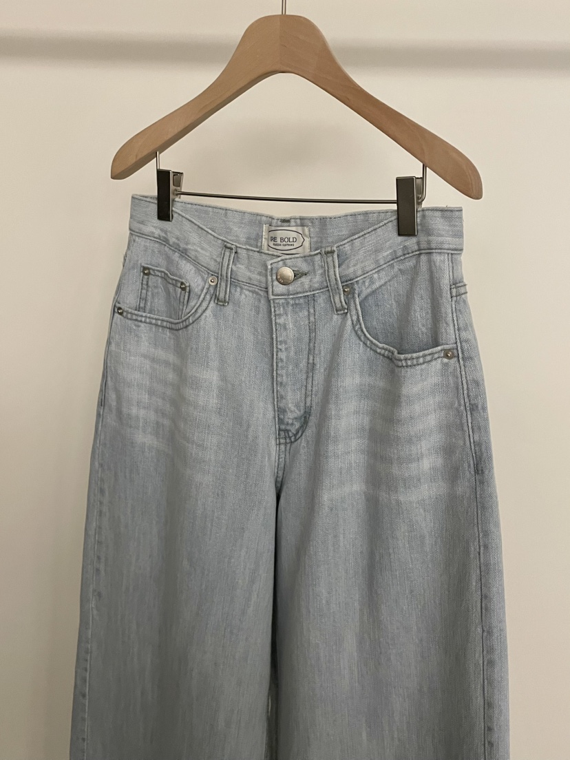 BOLD-A韓國代購女裝新品26春夏職業熱賣時尚人氣休閑牛仔褲RE BOLD牛仔褲