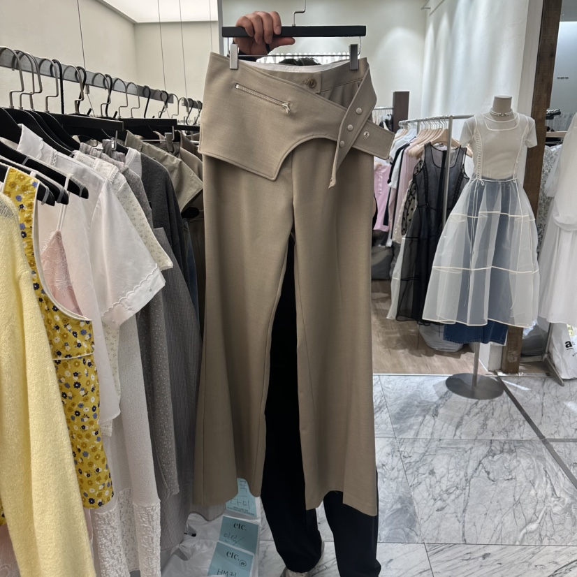 MOANA/ETC韓國東大門直郵女裝新品職業推薦熱賣休閑褲系帶MOANA/ETC休閑褲圖色1