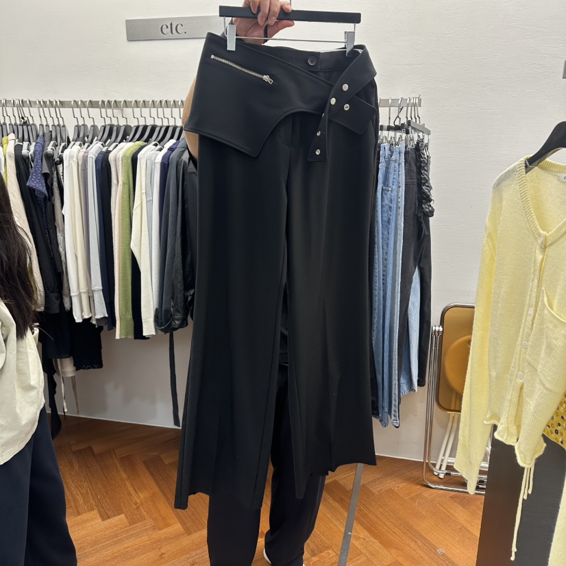 MOANA/ETC韓國東大門直郵女裝新品職業推薦熱賣休閑褲系帶MOANA/ETC休閑褲圖色2