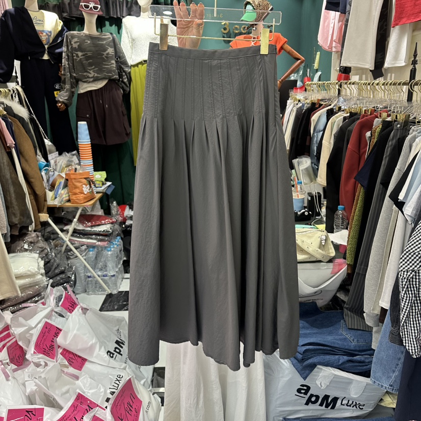 3COLOR韓國東大門代購女士新款休閑長裙Three color長裙圖色2