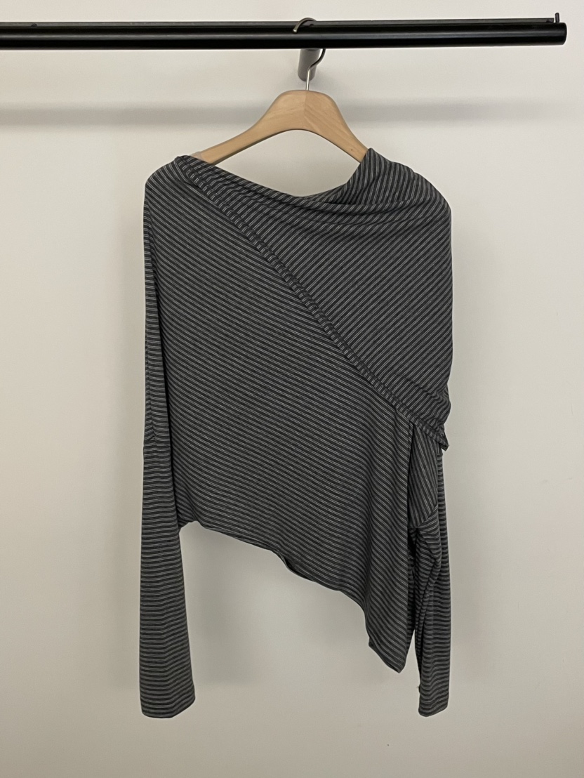 BOLD-A韓國直郵實拍女士新品26春夏時尚職業長袖T恤露肩RE BOLD長袖T恤