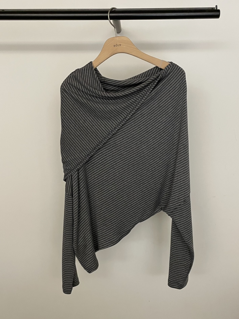 BOLD-A韓國直郵實拍女士新品26春夏時尚職業長袖T恤露肩RE BOLD長袖T恤圖色2