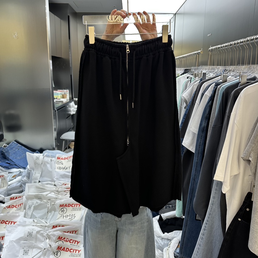 MADCITY/SAGAFURS韓國東大門直郵女士新品人氣半身裙中短裙裹身裙拉鏈MADCITY/SAGAFURS半身裙/中短裙圖色2黑色