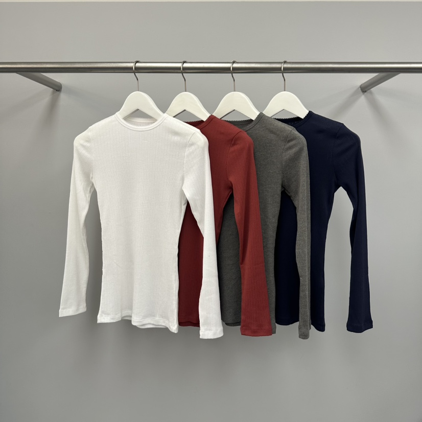 WATER/RIVER韓國東大門直郵女士新款推薦休閑職業長袖T恤WATER/RIVER長袖T恤