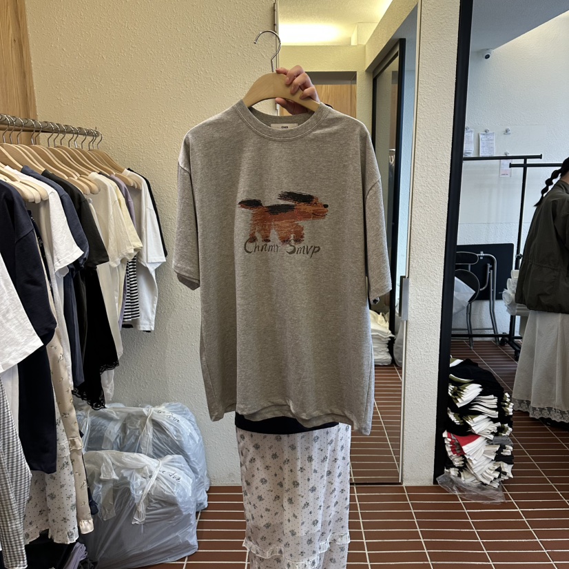 CHOI-L韓國代購女裝新款26春夏時尚人氣休閑推薦真品T恤CHOIT恤圖色2