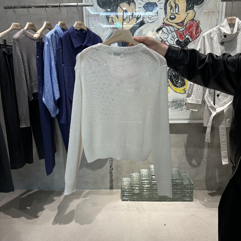 LAMAGIEPIE/LAMAGIE GREY韓國東大門直郵女裝新款推薦針織衫亞麻LAMAGIEPIE/LAMAGIE GREY針織衫