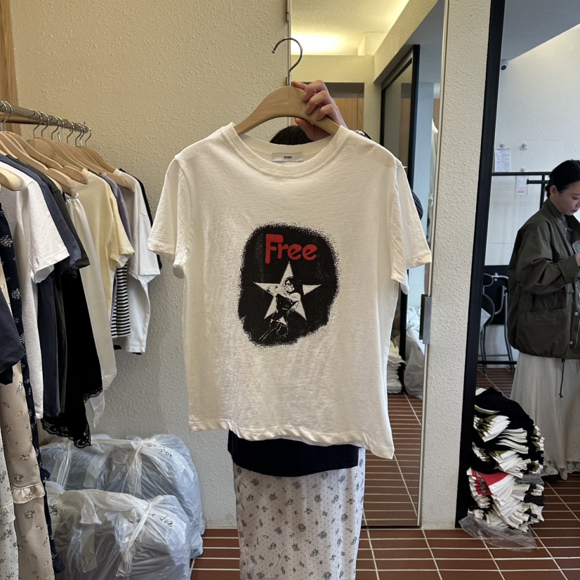 CHOI-L韓國東大門代購女士新品推薦時尚26春夏休閑人氣T恤CHOIT恤圖色1