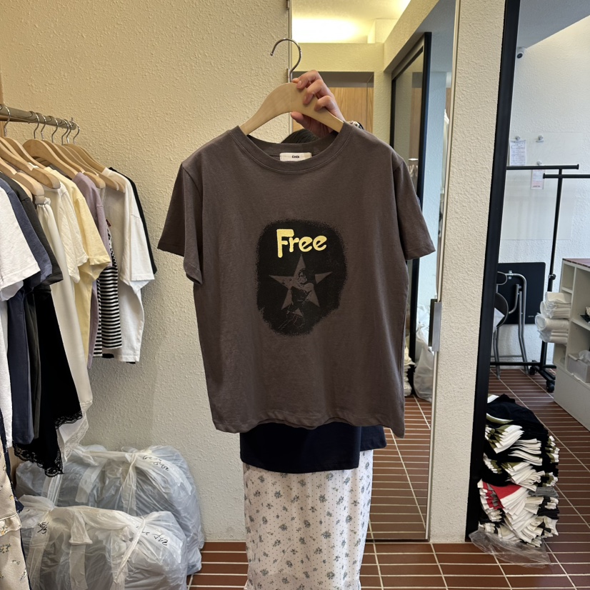 CHOI-L韓國東大門代購女士新品推薦時尚26春夏休閑人氣T恤CHOIT恤圖色3