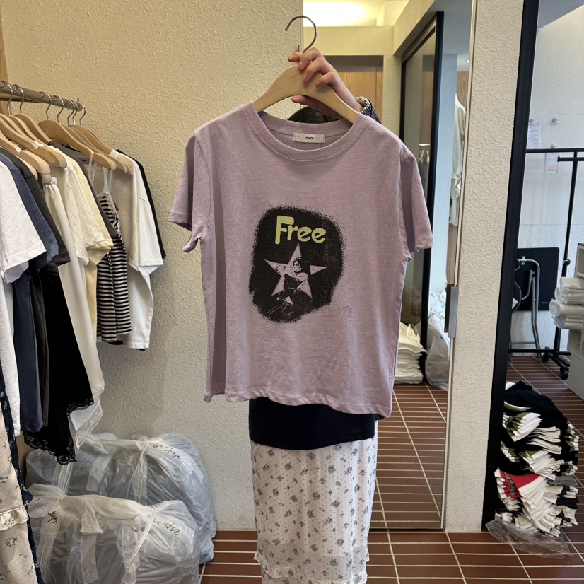 CHOI-L韓國東大門代購女士新品推薦時尚26春夏休閑人氣T恤CHOIT恤圖色4