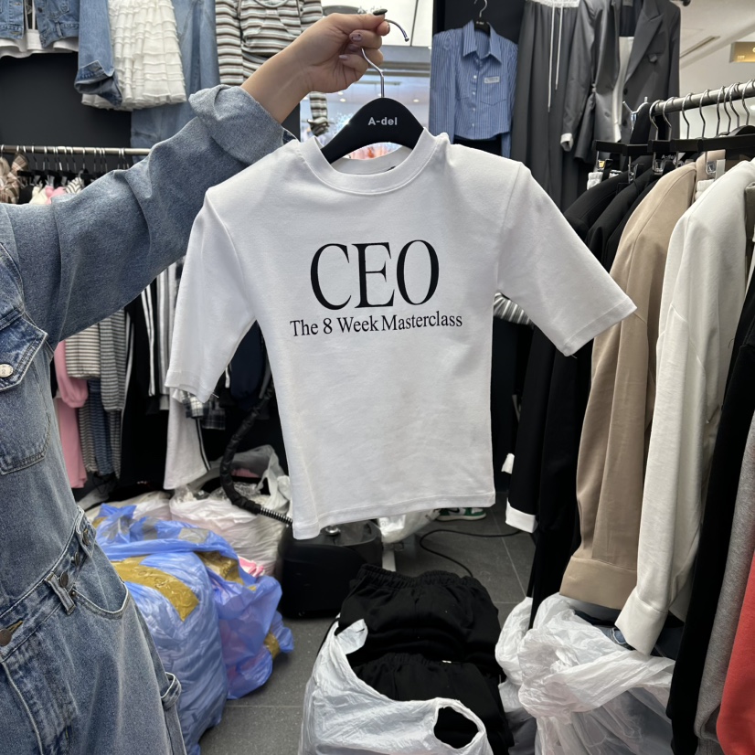 A-DEL韓國東大門代購女士新品休閑推薦26春夏熱賣職業T恤A-DELT恤圖色1