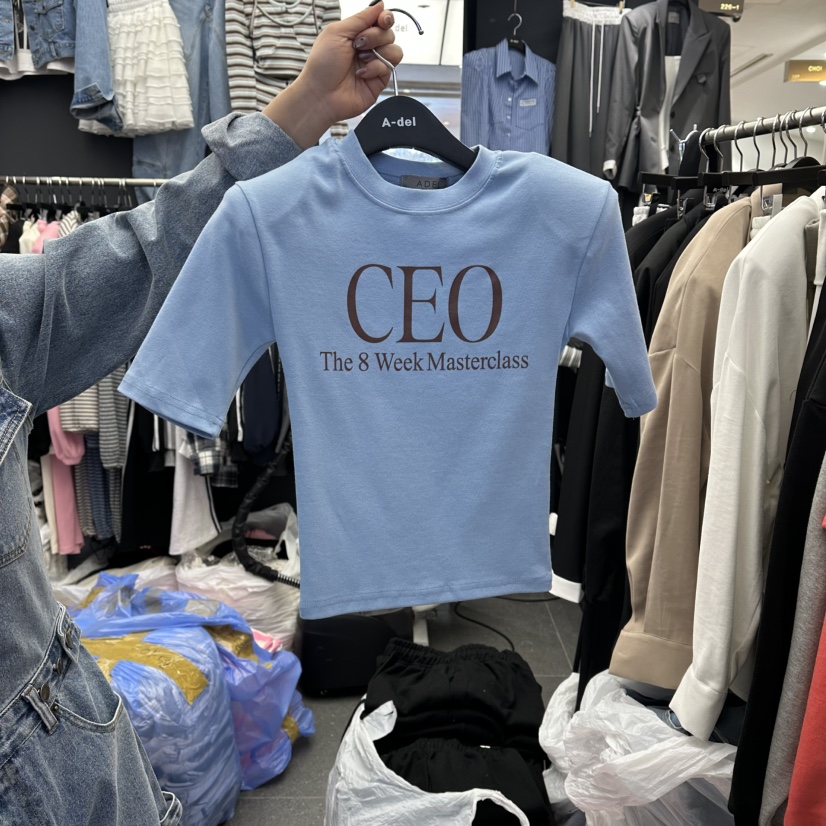 A-DEL韓國東大門代購女士新品休閑推薦26春夏熱賣職業T恤A-DELT恤圖色2