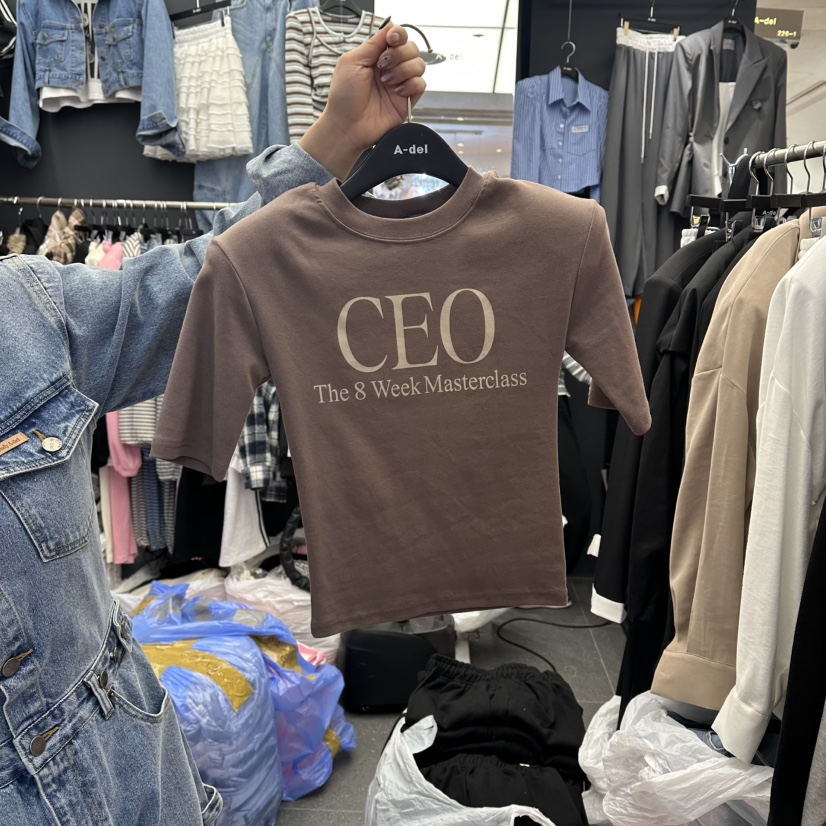 A-DEL韓國東大門代購女士新品休閑推薦26春夏熱賣職業T恤A-DELT恤圖色3