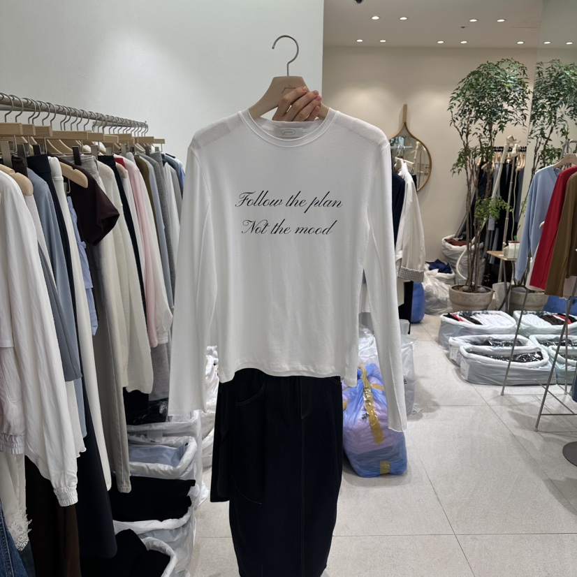 GRACIA韓國直郵女裝新品職業真品人氣休閑推薦時尚長袖T恤GRACIA長袖T恤圖色1