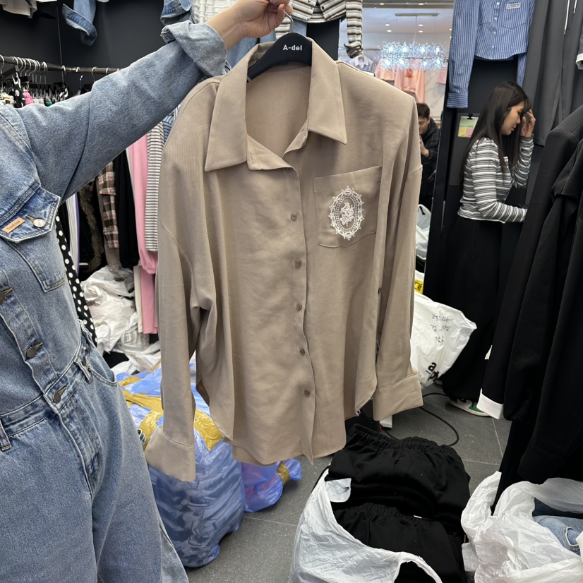 A-DEL韓國直郵實拍女士新品熱賣26春夏時尚推薦襯衫蕾絲衫A-DEL襯衫/蕾絲衫圖色2