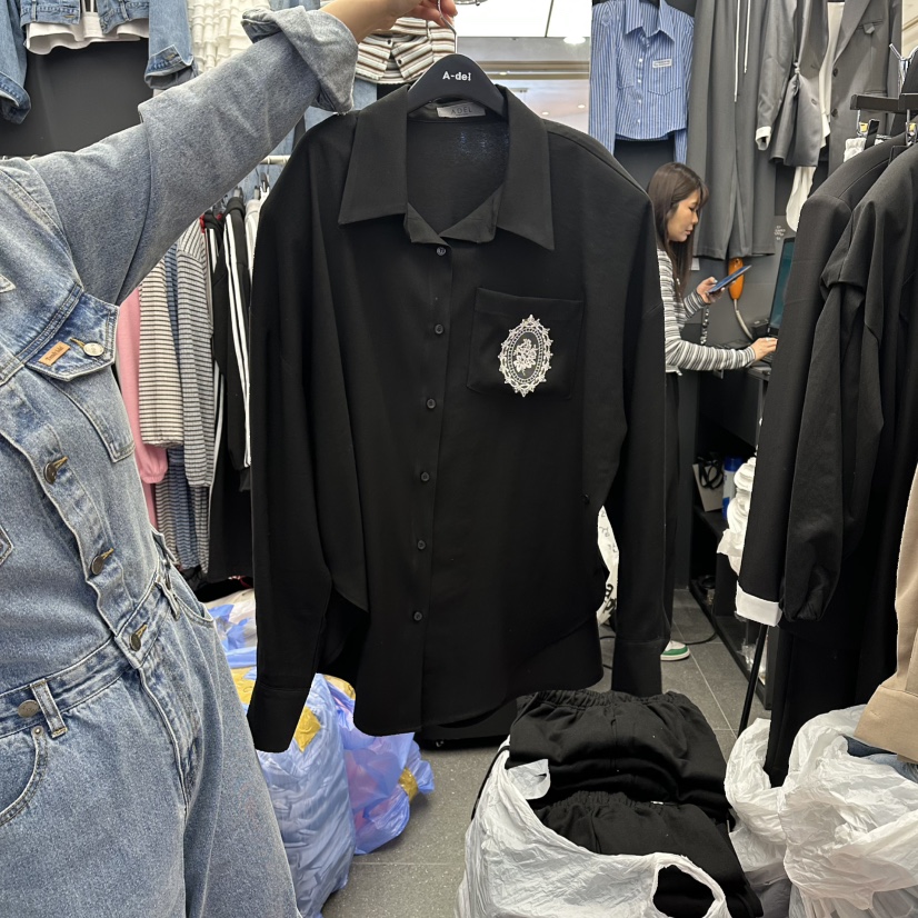 A-DEL韓國直郵實拍女士新品熱賣26春夏時尚推薦襯衫蕾絲衫A-DEL襯衫/蕾絲衫圖色3