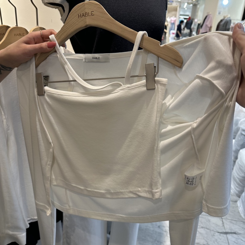 HABLE韓國東大門代購女士新款26春夏時尚人氣熱賣套裝兩件套HABLE套裝