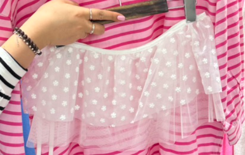 J.RITZY東大門直郵女裝新款26春夏熱賣真品職業短裙花朵J.RITZY短裙圖色1