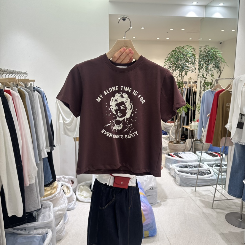 GRACIA韓國東大門直郵女士新款人氣26春夏熱賣休閑推薦T恤GRACIAT恤圖色2