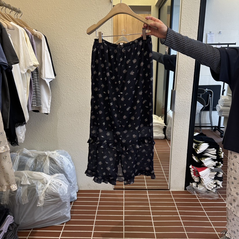 CHOI-L韓國代購女士新品26春夏人氣熱賣推薦休閑長裙花朵CHOI長裙