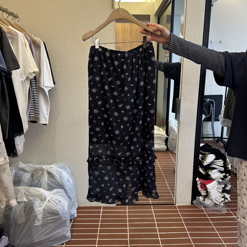 CHOI-L韓國代購女士新品26春夏人氣熱賣推薦休閑長裙花朵CHOI長裙圖色3