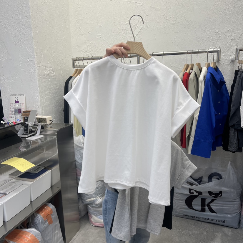 DA YLOG韓國東大門直郵女裝新款職業熱賣時尚休閑26春夏T恤DA YLOGT恤圖色3