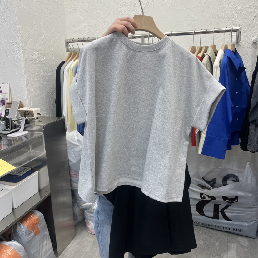 DA YLOG韓國東大門直郵女裝新款職業熱賣時尚休閑26春夏T恤DA YLOGT恤圖色4