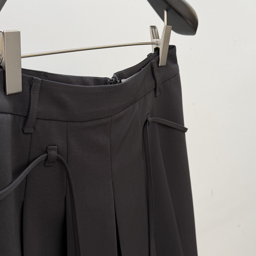 ID韓國東大門直郵女裝新品休閑時尚職業人氣短裙含腰繩褶皺ID短裙