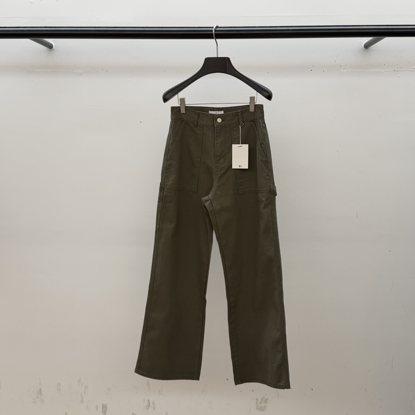 ID韓國直郵實拍女裝新品休閑人氣職業時尚26春夏熱賣休閑褲ID休閑褲圖色1墨綠