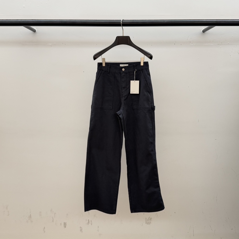 ID韓國直郵實拍女裝新品休閑人氣職業時尚26春夏熱賣休閑褲ID休閑褲圖色2深藍色