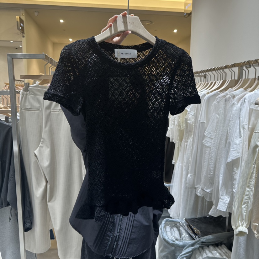 RE STYLE-Q韓國東大門直郵女士新款熱賣休閑推薦人氣T恤RE STYLET恤圖色2