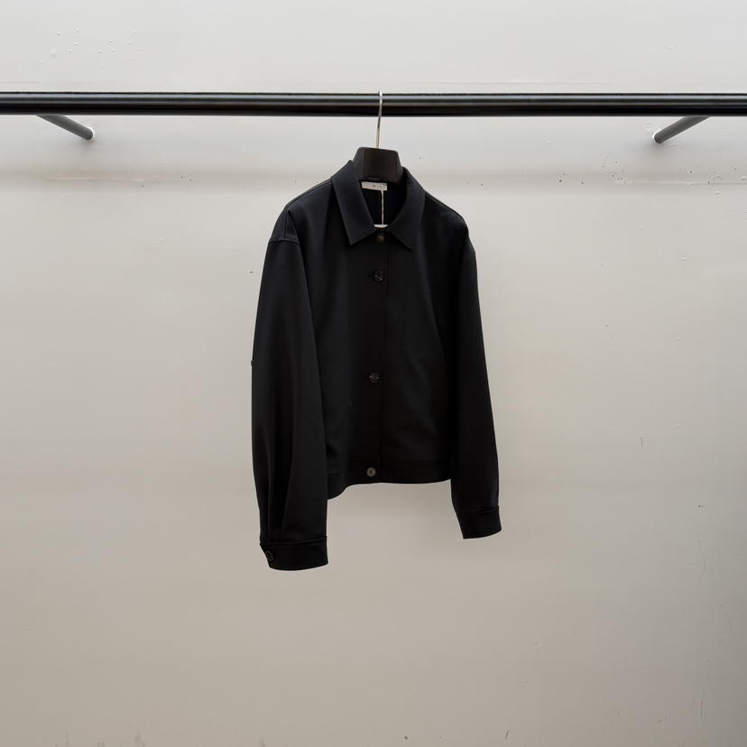 ID韓國直郵實拍女士新品人氣熱賣時尚休閑26春夏夾克羊毛ID夾克圖色2黑色