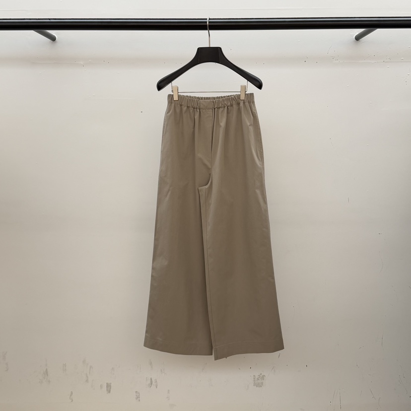 ID韓國代購女裝新品休閑人氣推薦職業休閑褲棉質寬松長款ID休閑褲圖色2深米色