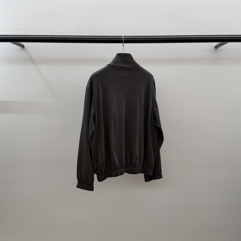 ID韓國直郵實拍女裝新品休閑職業人氣26春夏夾克拉鏈絲綢ID夾克