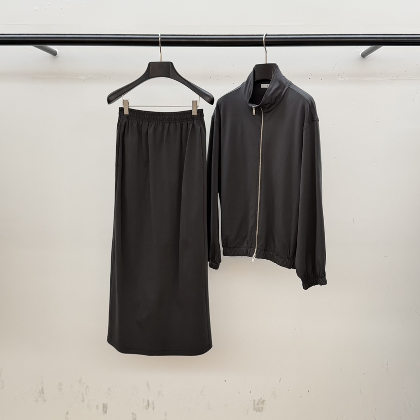 ID韓國直郵實拍女裝新品休閑職業人氣26春夏夾克拉鏈絲綢ID夾克