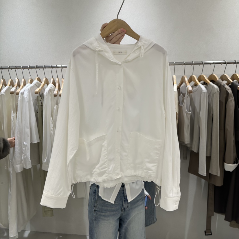 OVU韓國東大門直郵女士新品人氣休閑職業推薦時尚夾克連帽衫OVU夾克圖色3