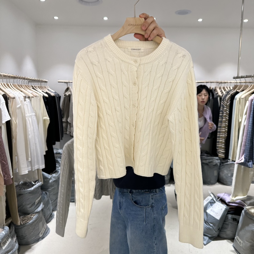 CONNAUGHT/DAILYJUD韓國東大門代購女士新品時尚針織衫開衫CONNAUGHT/DAILYJUD針織衫圖色1