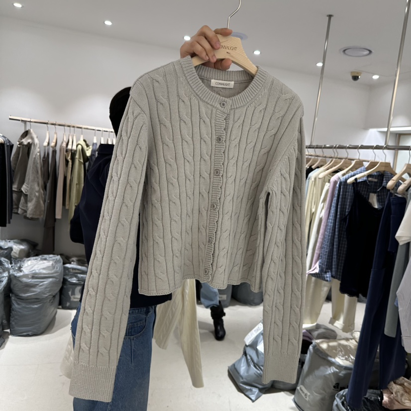 CONNAUGHT/DAILYJUD韓國東大門代購女士新品時尚針織衫開衫CONNAUGHT/DAILYJUD針織衫圖色2