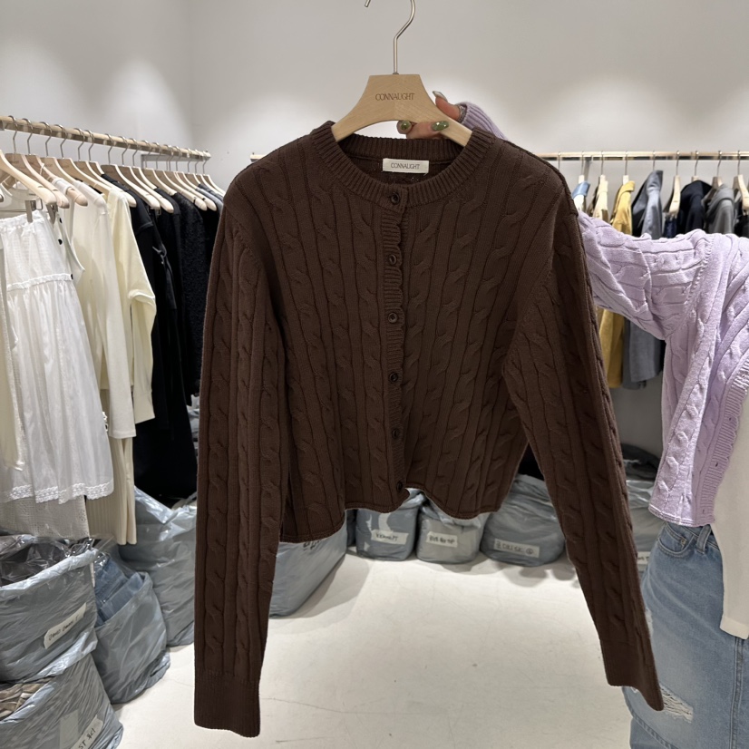 CONNAUGHT/DAILYJUD韓國東大門代購女士新品時尚針織衫開衫CONNAUGHT/DAILYJUD針織衫圖色3