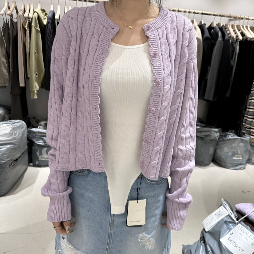 CONNAUGHT/DAILYJUD韓國東大門代購女士新品時尚針織衫開衫CONNAUGHT/DAILYJUD針織衫圖色4