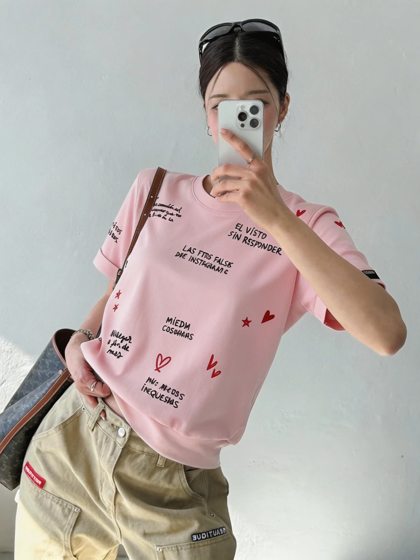 IAAN韓國直郵女裝新款休閑時尚熱賣推薦人氣職業26春夏T恤iaAnT恤