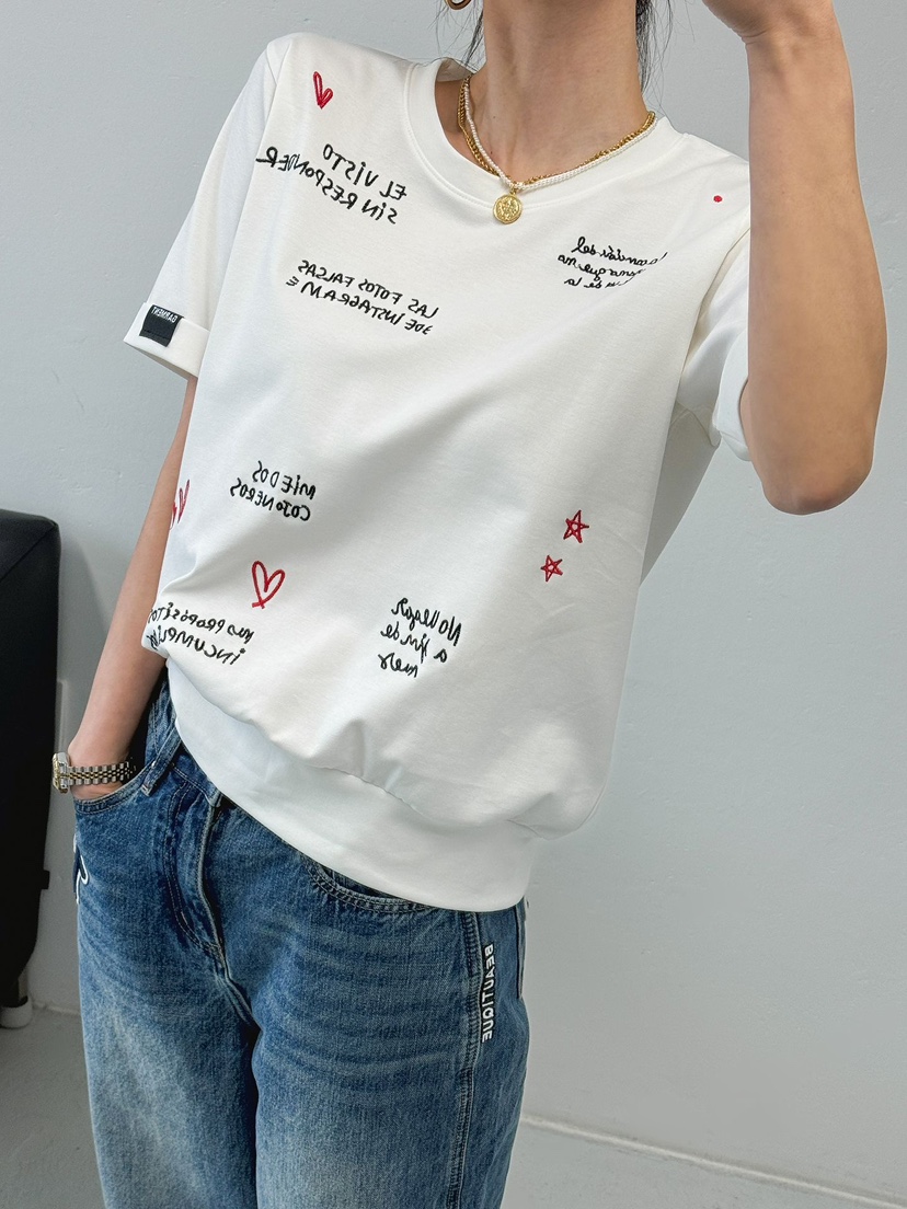 IAAN韓國直郵女裝新款休閑時尚熱賣推薦人氣職業26春夏T恤iaAnT恤