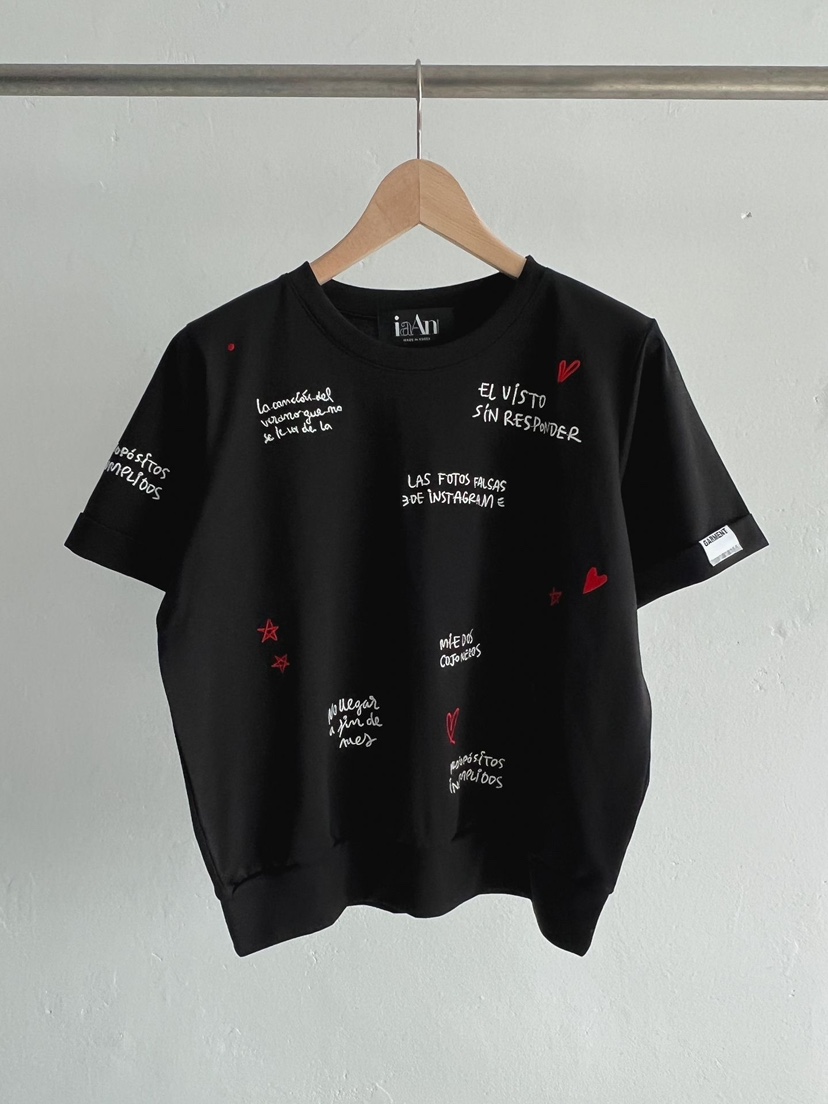 IAAN韓國直郵女裝新款休閑時尚熱賣推薦人氣職業26春夏T恤iaAnT恤圖色3